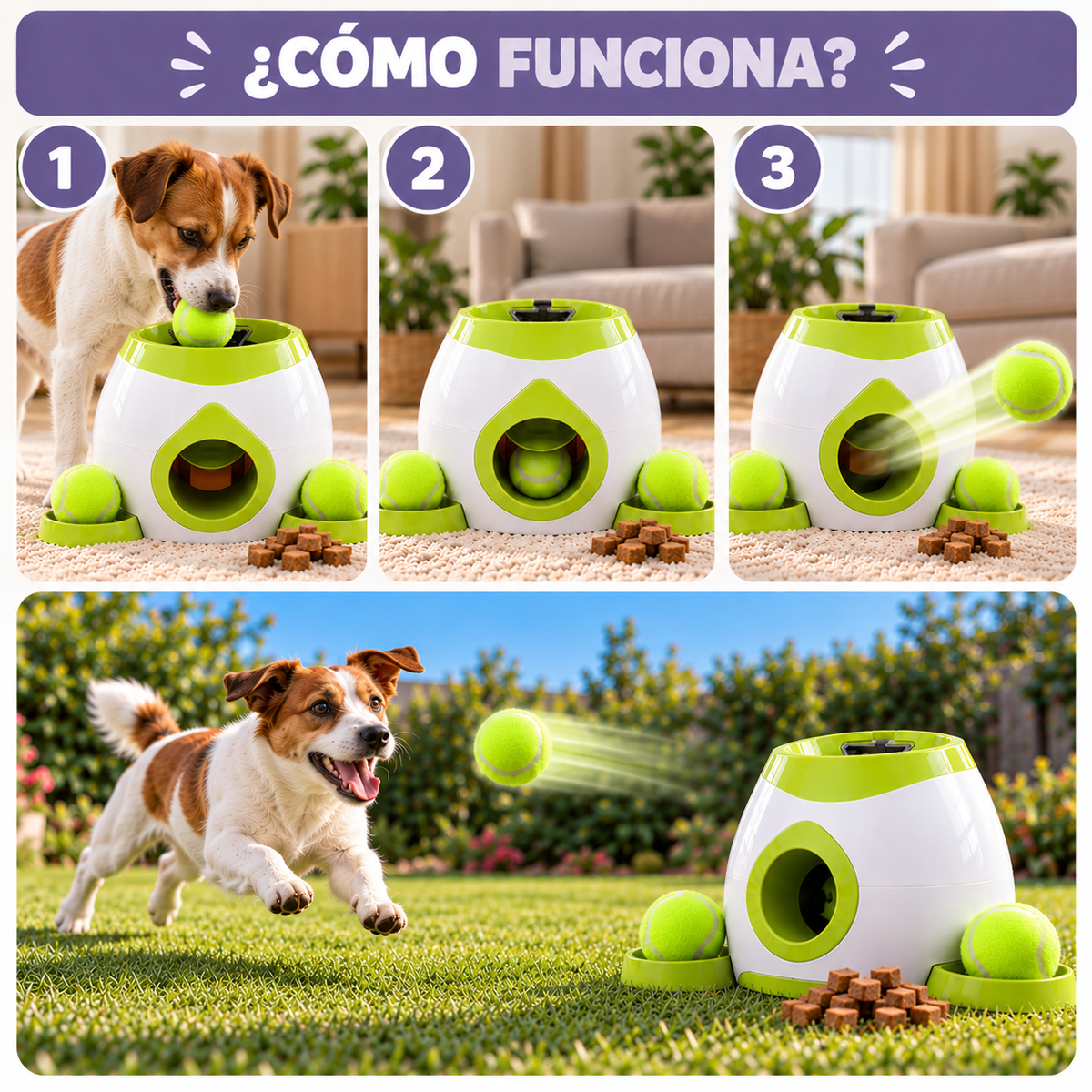 Lanzador de pelotas y premios PetPlay™